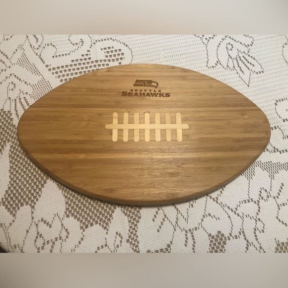 Other - Seattle Seahawks Football-Shaped Cutting Board